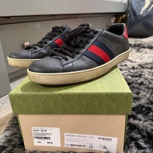 Gucci Black and Red Men's Sneakers